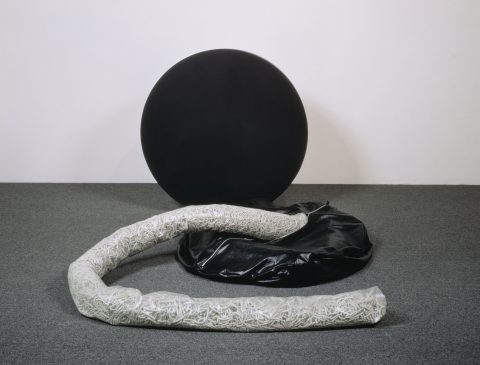 Krakoss avant et après incubation, 1969, Plywood, stratified, vinyl, and polyurethane foam.