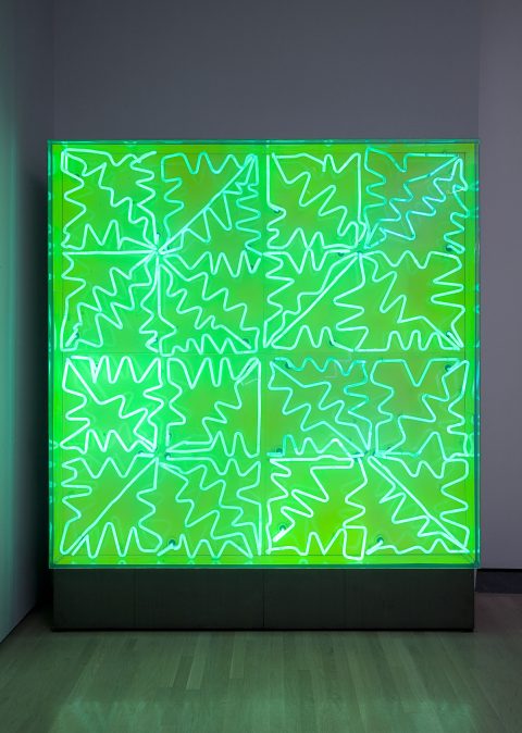 Ciboulette, 1968, Jacques Hurtubise, Panneau lumineux (tubes néon).
