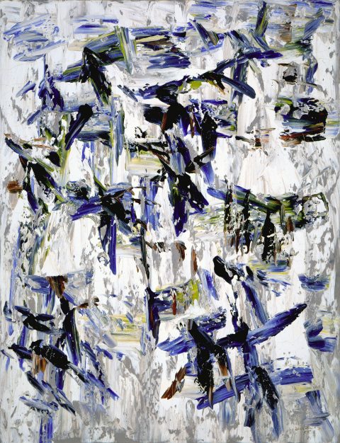 Cheminement bleu, 1955, Paul-Émile Borduas, Huile sur toile.