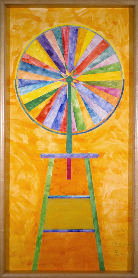 Sanouillet No. 2, 1980, watercolour and graphite on paper.