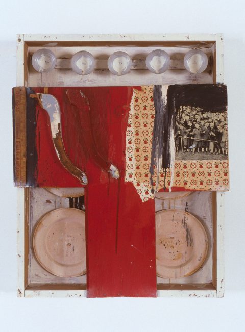 Boîte n° 4, 1962, Charles Gagnon, Collage de matériaux divers.