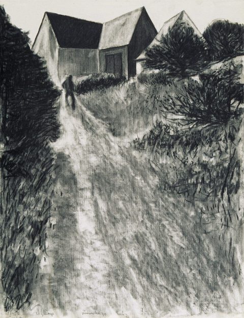 Le Voyage d’hiver, 1970, 26 charcoals on paper.