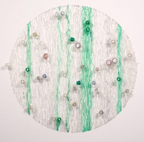 Marine Saint-Jean-Port-Joli 2, 2001, Jérôme Fortin, Bouteilles de plastique et agrafes.