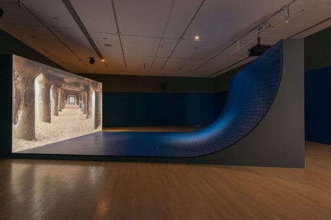 Liquidity Inc., 2014, HD video, colour, signle-band, sound, 30 min, and architectural structure, 1/7.